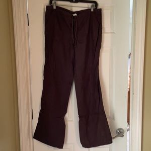 London Jean brown 100% Linen pant. Size Small